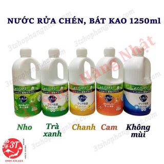 [MẪU MỚI] Nước rửa bát KAO Chai TO 1250ml/1500ml