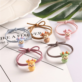 Thun cột tóc đính hoạt hình dễ thương