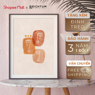 Tranh treo tường canvas cao cấp SET1 của REICHTUM - Phòng khách/ Nhà ngủ/ Decor/ Chất vải canvas