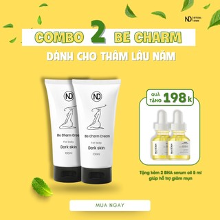 COMBO 2 TUÝP KEM GIẢM THÂM BE CHARM & 2 SERUM GIẢM MỤN BHA 5ML BY ND TIẾT KIỆM 100k