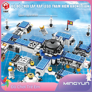 Bộ đồ chơi lắp ráp thám hiểm không gian, bộ đồ chơi xếp lắp ráp ghép mô hình