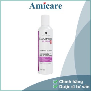  Seboradin Dầu Gội Dành Cho Tóc Dầu Và Da Đầu Bị Viêm Da Tiết Bã OILY HAIR Shampoo - Chai 200ml