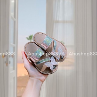 Dép Xỏ Ngón Đính Đá Bướm Sáng Lấp Lánh Phù Hợp Đi Chơi Du Lịch Cho Bé Gái K256