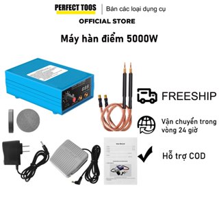 【Hồ Chí Minh】 máy hàn cell pin 5000w DIY 18650 Công Suất Cao Với Chân Có Thể Tháo Rời Và Pin Hàn 0.1 / 0.15 / 0.2mm