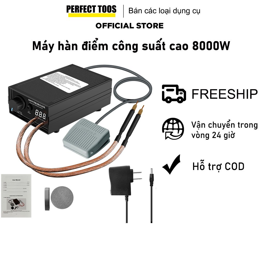 【1 - 3 Ngày Để Đến】5000W/8000W Máy Hàn Công Suất Cao Màn Hình Kỹ Thuật Số Thông Minh Hai Giai Đoạn Đường Phố Có Thể