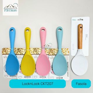 Muôi múc cơm vá xới cơm Silicone chịu nhiệt độ cao LocknLock CKT207 Fasola SH-296 P3H Store