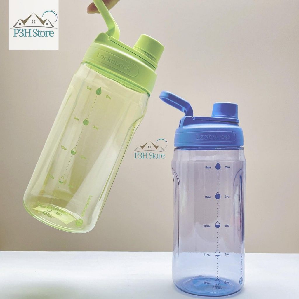 Bình nước LocknLock 1.5L Active Large Bottle có quai xách nhựa PET BPA FREE HAP941 P3HStore