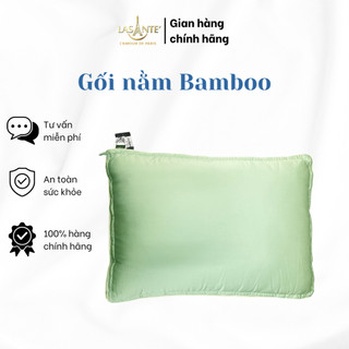 Ruột gối nằm cao cấp Pháp Bamboo Lasante' màu xanh vải Tencel 100s gỗ khuynh diệp tự nhiên dày dặn, sang trọng