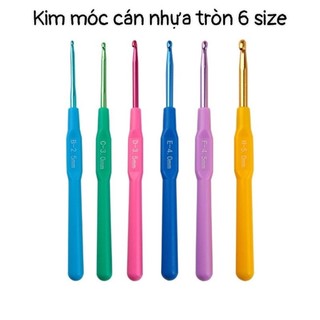 Kim móc cán nhựa tròn nhiều màu