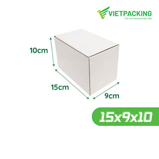 15x9x10 Combo 50 hộp nắp gài màu trắng, kiểu dáng đẹp, chắc chắn, chuyên đựng các sản phẩm nhỏ