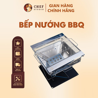 Bếp nướng BBQ Chef Studio dễ dàng tháo lắp, tiện lợi cho tiêc nướng ngoài trời, dã ngoại