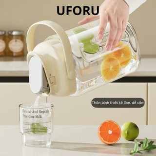 Bình đựng nước Uforu dung tích 2,2L có tay cầm, bình để tủ lạnh mang theo đi dã ngoại chất liệu an toàn UF1303