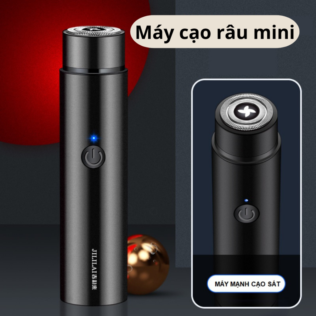 Máy cạo râu nam mini dao cạo râu điện sạc pin cầm tay nhỏ gọn có thể sạc lại usb tiện lợi