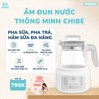 ẤM ĐUN NƯỚC PHA SỮA THÔNG MINH CHIBÉ CÓ ĐIỀU KHIỂN MB002