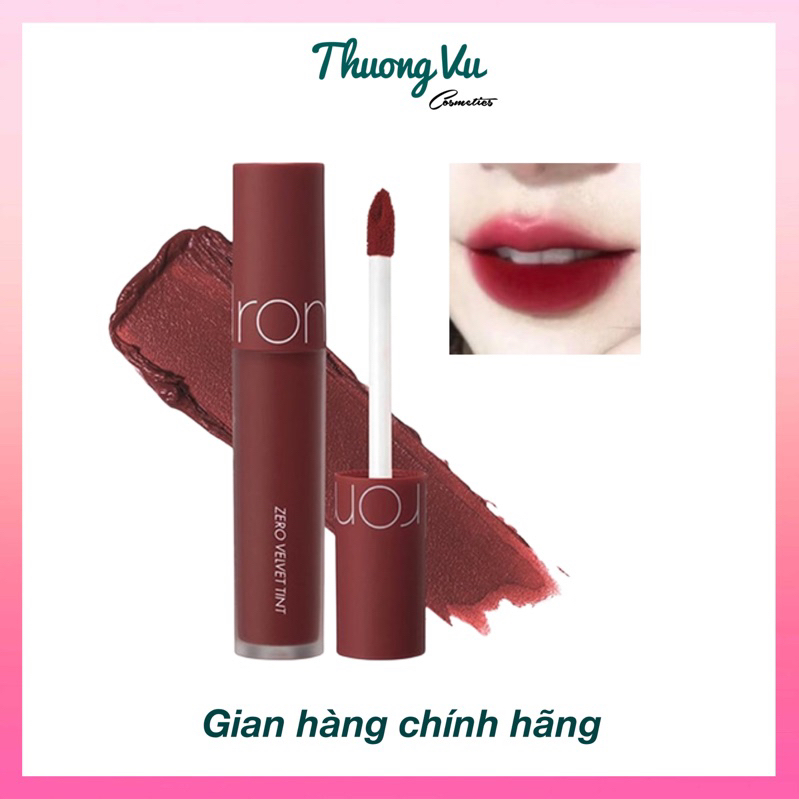 Son Kem Romand Zero Velvet Tint 21 màu đỏ trầm cổ điển