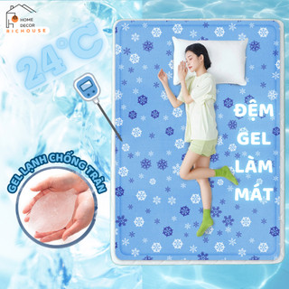Đệm Gel Lạnh Làm Mát Giảm Nhiệt Mùa Hè, Thảm Nước Chất Liệu PVC Cao Cấp Chống Thấm Nước