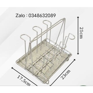 Khay úp ly inox cao cấp bóng sáng