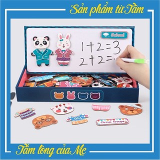 BỘ XẾP HÌNH THAY QUẦN ÁO GIA ĐÌNH NHÀ THỎ - GẤU