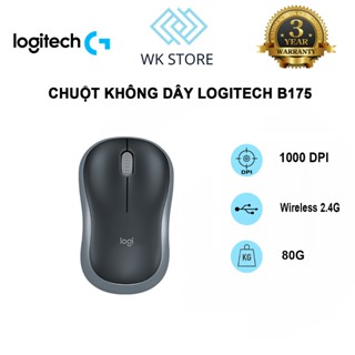 Chuột Không Dây Logitech B175 Đen | USB 2.4G | Chính Hãng | BH 36T