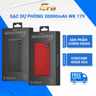 Sạc Dự Phòng 40000/20000Mah WK WP-179, Sạc Nhanh 22.5W công Nghẹ PD 3.0 Tích Hợp 4 Cổng Sạc Era