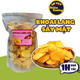 Khoai lang sấy mật ong túi 400g đặc sản đà lạt giòn ngon đậm đà, thiên đường ăn vặt