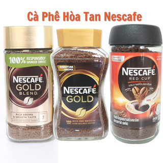 Cà phê hòa tan nescafe gold, gold blend, red cup