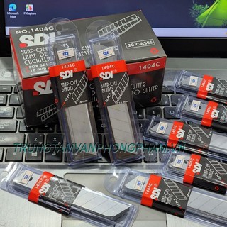 Nguyên hộp lớn gồm 20 vỉ lưỡi dao rọc giấy lớn sdi 1404c 18mm