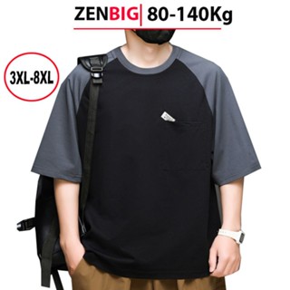 Áo phông nam big size ZENBIG, áo thun nam cổ tròn bigsize dành cho người mập người béo 80kg - 140kg