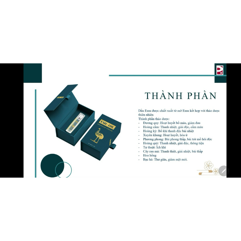 Dầu EMU cream - kem EMU cream perfect giải quyết các vấn đề về da giảm đau thông kinh lạc.