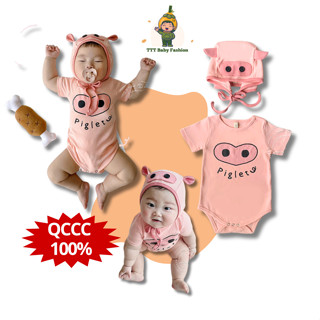 Set Body Họa Tiết Heo TTT Baby Cho Bé, Chất Vải Mềm Cao Cấp, Quần Áo Trẻ Em Phong Cách Hàn Quốc 3-13kg