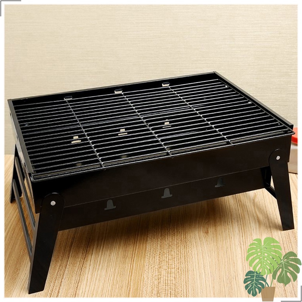 Bếp Nướng lò nướng Than Có Quai Xách Gấp Gọn ( Tặng kèm vĩ nướng )Bếp nướng than hoa BBQ gấp gọn