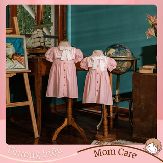 TT267 (9-26kg) Váy thô lụa hàn đi học cho bé gái - MOMCARE