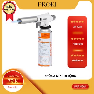 Khò Ga Mini Cầm Tay Proki Tự Động Điều Chỉnh Được Nhiệt Độ đa năng làm bếp tiện lợi
