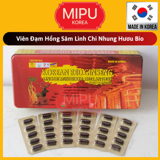 Viên đạm hồng sâm linh chi nhung hươu 120 viên bio hàn quốc