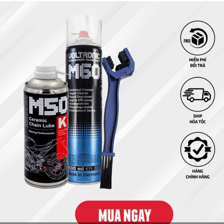 Combo Dưỡng Sên Voltronic M50-k & Rửa Sên M60 600ml