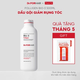 Dầu gội ngăn ngừa rụng tóc chuyên sâu Dr.FORHAIR Folligen BIO-3 Shampoo.