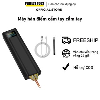 【Việt Nam gửi】Máy Hàn Điểm pin cầm tay có màn hình, máy hàn cell pin, tặng kẽm hàn 18650 Pin Lithium Bộ Hàn Điện Hoàn
