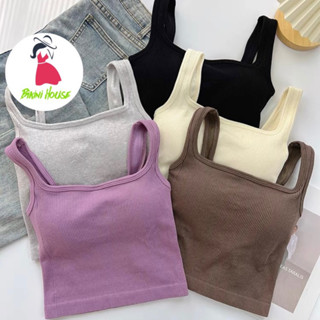 Áo Bra Nữ, Áo Ba Lỗ Tăm Trơn 2 Dây Có Đệm Ngực Trend Mới 3193  { A231 }