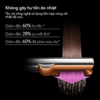 Máy sấy duỗi tóc Dyson Airstrait ™ HT01 (Xám Vàng Đồng)