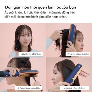 Máy sấy duỗi tóc Dyson Airstrait ™ HT01 (Xám Vàng Đồng)