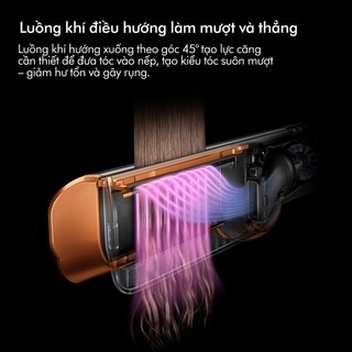 Máy sấy duỗi tóc Dyson Airstrait ™ HT01 (Xám Vàng Đồng)