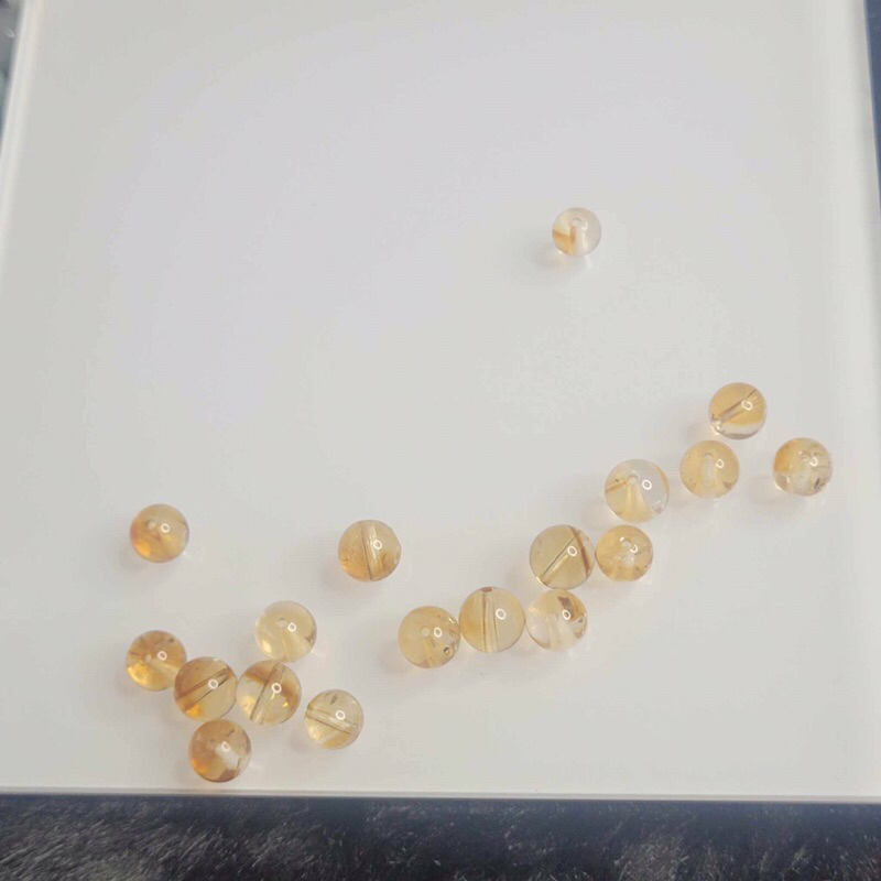 (Thạch anh vàng) hạt lẻ thạch anh vàng