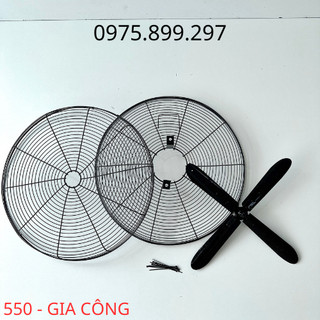 Bộ lồng cánh quạt 550 - lồng gia công - cánh trục 10 hoặc 12mm lắp động cơ máy giặt
