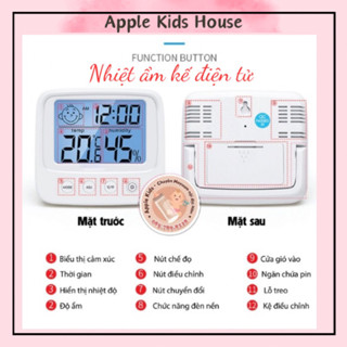( TẶNG PIN ) Nhiệt ẩm kế điện tử đo nhiệt độ phòng