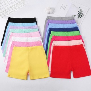 28kg-55kg Quần Legging đùi bé gái, quần Biker thun cotton xuất dư mềm mịn dễ chịu bé