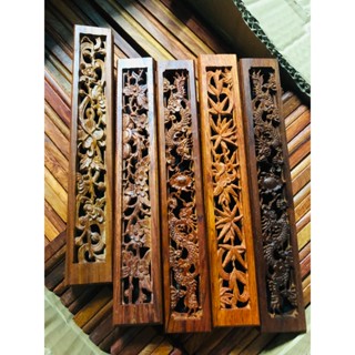 Hộp Đốt Nhang Trầm Không Tăm - Khay Đốt Nhang Bằng Gỗ Hương Cao Cấp Nhiều Họa Tiết Dùng Để Đốt Nhang Trầm