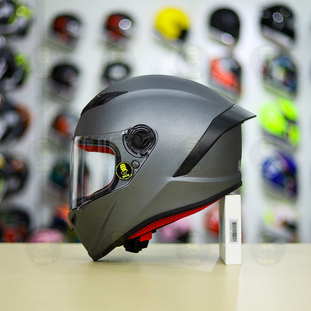 [Tặng Kính Màu] Mũ Fullface Ego E7 Xám Nhám [Giá Bao Gồm VAT]