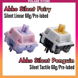 Akko Silent Fairy linear switch công tắc bàn phím cơ Polabe Store Silent Switch Akko Penguin