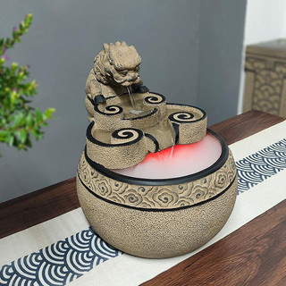 Trang trí phòng trà văn phòng để bàn văn phòng nước chảy may mắn trang trí nước tuần hoàn kiểu dáng nhỏ q