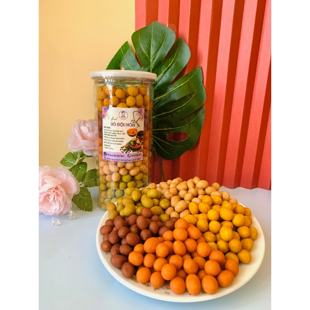 500Gr Đậu Phộng Cốt Dừa Mix 5 Vị _ Bò đội nón Shop